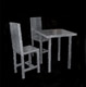 Silicone and Steel Dining furniture